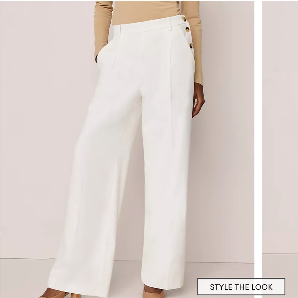 Ann Taylor 6p wide leg sailor pants